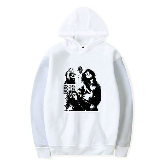 NXCRE Merch White Crow Hoodie Hoodies Men Women Long Sleeve Winter Fashion Sweatshirt Pullover Top