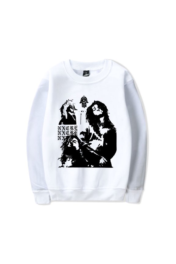 Merch White Crow Sweatshirt Crewneck Men Women Long Sleeve Winter Hoodie Pullover Top