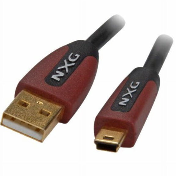 NXG - NXB-901 - Basix High Performance Custom A to B USB Cable 3 ft. - Black