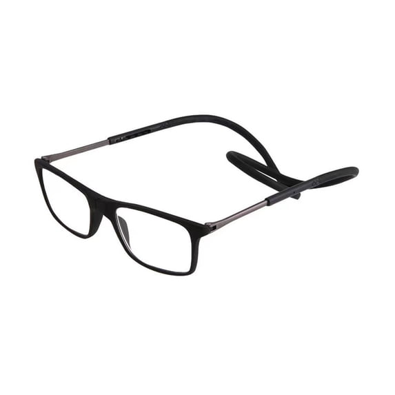 NXMY Reading Glasses Hanging Folding Magnetic Front Click Connect Neck Readers Lightweight Eyeglasses for Men and Women 2.5 Magnification