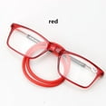 thumbnail image 1 of NXMY Reading Glasses Men Hanging Folding Magnetic Front Click Connect Neck Readers Portable Reading Glasses for Men and Women 2.5 Magnification Red, 1 of 9