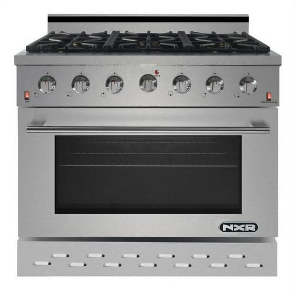 NXR Range 36 5.5 cu ft Gas Range in Stainless Steel