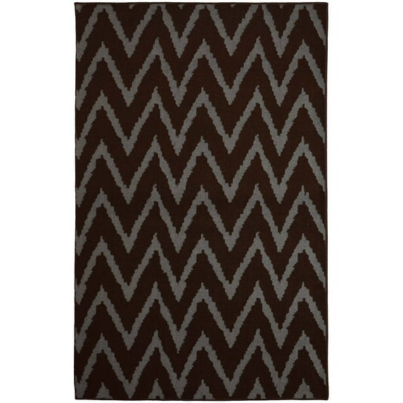 NXT-GEN Distressed Zig-Zag Olefin Area Rug