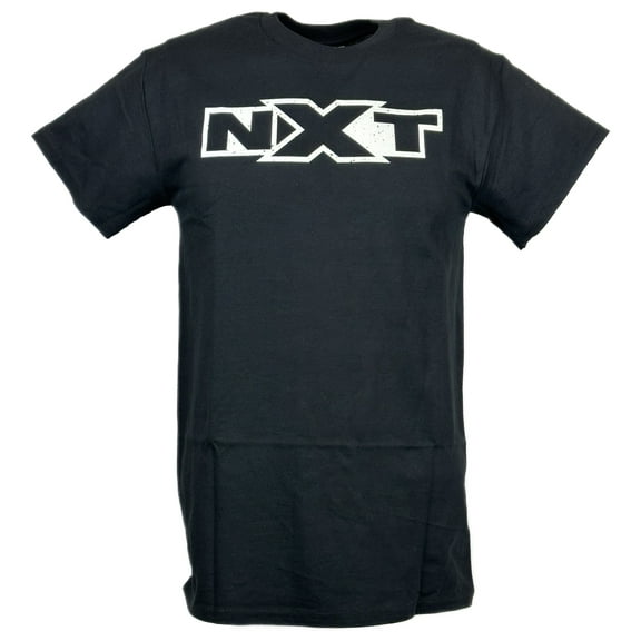 NXT Grey Logo WWE Mens Black T-shirt