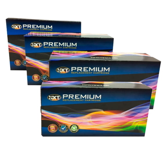 NXT Premium CNM CRG054 High-Yield Cyan Toner for Canon Multifunction and Laser Printers Bundle with High-Yield Magenta Toner, High-Yield Yellow Toner, and High-Yield Black Toner (4 Items)