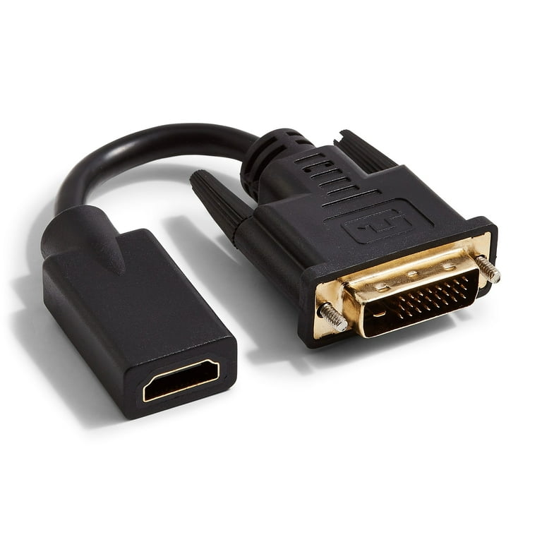 basics Hl-007347 Hdmi Input to Dvi Output (Not Vga) Adapter Cable,6  Feet,Black
