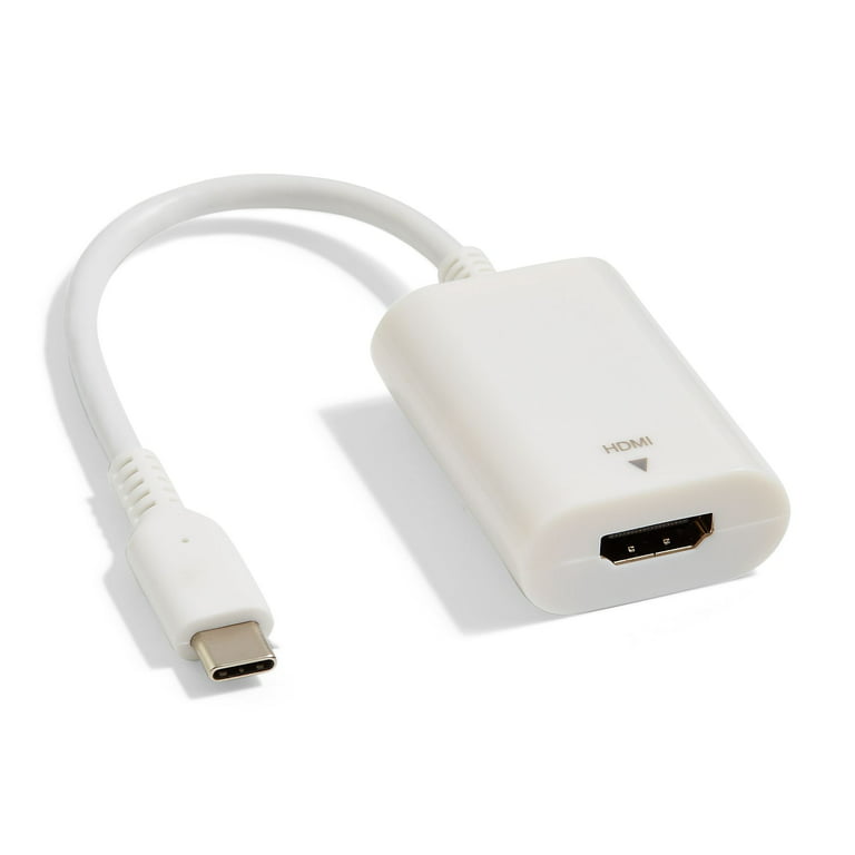 NXT Technologies NX52345 0.5' USB C/HDMI Audio/Video Adapter White 