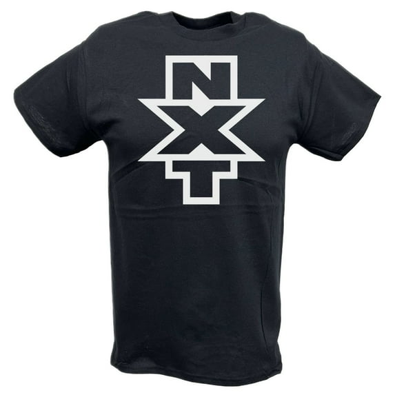NXT Vertical Fence Logo WWE Mens Black T-shirt S