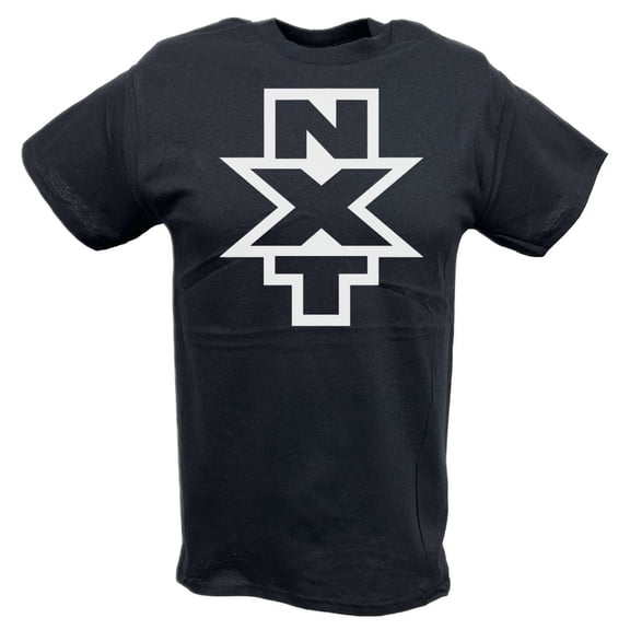 NXT Vertical Fence Logo WWE Mens Black T-shirt S