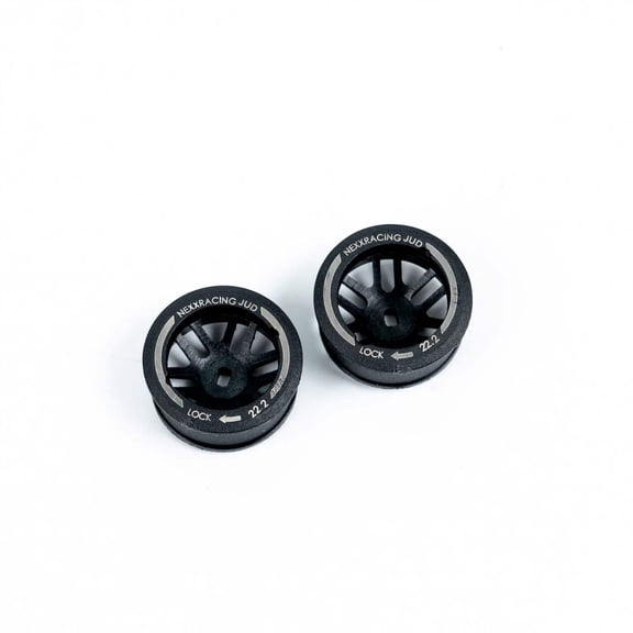 NXUSA-EVOAWD-F Nexx Racing JUD threaded carbon-fiber reinforced EVO AWD Flanged Front Wheels (2) pcs for Mini-Z - F8.5 OFFSET 0