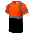 thumbnail image 1 of NY BFS8511 High-Visibility Class 3 T Shirt with Moisture Wicking Mesh Birdseye, Black Bottom (Small, Orange), 1 of 5