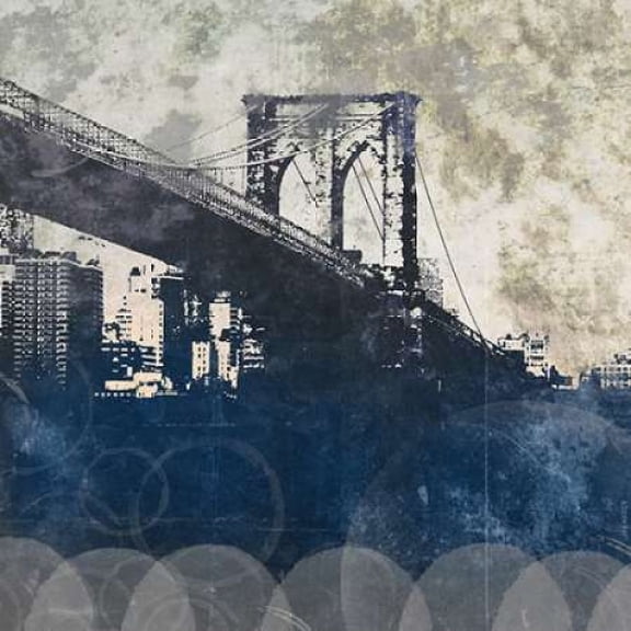 NY Bridge at Dusk I Poster Print by Dan Meneely