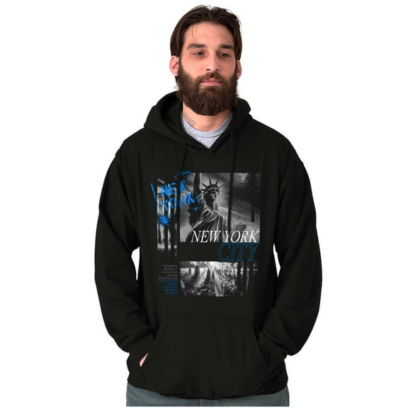 NY Burroughs Statue of Liberty Hoodie Sweatshirt Women Men Brisco Brands L