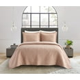 thumbnail image 1 of NY&C Home Babe 7-Piece Geometric Cotton Quilt Set, King, Blush, 1 of 2