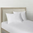 thumbnail image 1 of NY&C Home Cotton Shell Pillow Striped Hotel Collection Design Down Alternative Filling, White, 20" x 28", 1 of 3