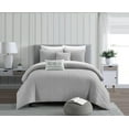 thumbnail image 1 of NY&C Home Davina 5-Piece Geometric Comforter Set, Queen, Grey, 1 of 2