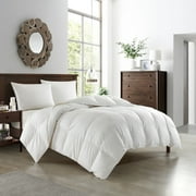 NY&C Home Gianna Comforter Cotton Shell Stitched White Duck Down Filling, King, White