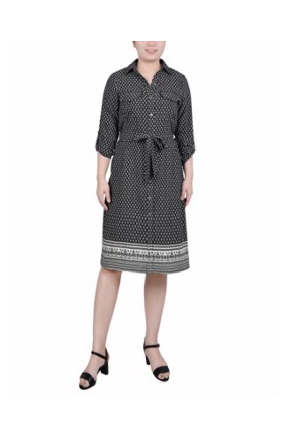 NY Collection NY Collection Petite 34 Roll Navy Border PS