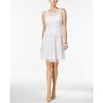 thumbnail image 1 of NY Collection Peplum Fit Flare Dress White S, 1 of 1