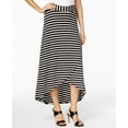 thumbnail image 1 of NY Collection Petite High Low Skirt Ski Noir Stripe L, 1 of 1