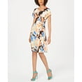 thumbnail image 1 of NY Collection Petite Paisley Printed Tie Front Dress Peach Wynwood PS, 1 of 1