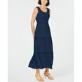 thumbnail image 1 of NY Collection Women's Petite Smocked Maxi Dress Navy PXL, 1 of 1
