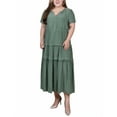 thumbnail image 1 of NY Collection Plus Size Ankle Length Short Sleeve Dress, 1 of 4