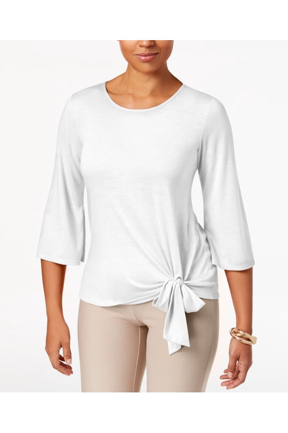 Side Tie Top White XS