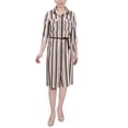 thumbnail image 1 of NY Collection Women's Petite 3/4 Roll Tab Sleeve Shirtdress, 1 of 4