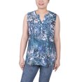 thumbnail image 1 of NY Collection Women's Petite Sleeveless Pintucked Blouse, 1 of 4
