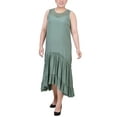 thumbnail image 1 of NY Collection Women's Plus Size Sleeveless Tiered Maxi Dress, 1 of 4