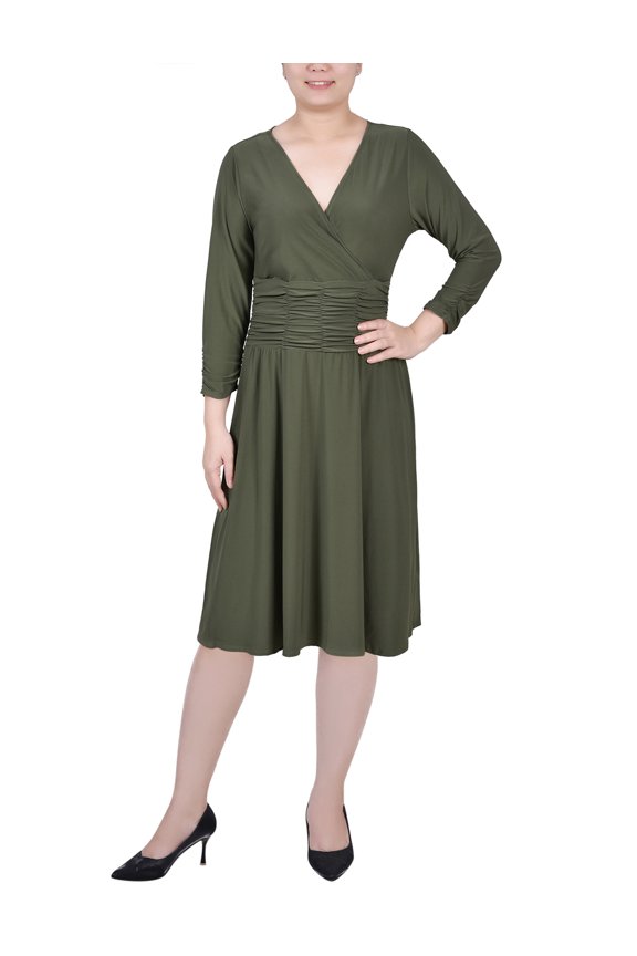 Women's Ruched A-Line Dress