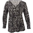 thumbnail image 1 of NY Collection Womens Chain Pullover Blouse, Black, 1X, 1 of 2