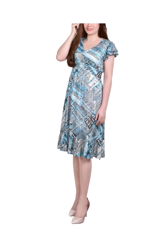 Womens Chiffon Shift Dress