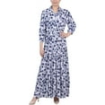 thumbnail image 1 of NY Collection Womens Petites Crinkle Tiered Maxi Dress, 1 of 1