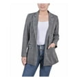 thumbnail image 1 of NY Collection Petite Long Sleeve Ponte Jacket Benplaid PS, 1 of 1