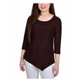 thumbnail image 1 of NY Collection Womens Petites Metallic Shadowstripe Blouse, 1 of 2
