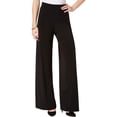 thumbnail image 1 of NY Collection Womens Petites Office Mid-Rise Palazzo Pants, 1 of 2