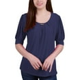 thumbnail image 1 of NY Collection Womens Petites Office Professional Blouse, 1 of 4