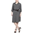 thumbnail image 1 of NY Collection Womens Petites Paisley Pocket Shirtdress, 1 of 1