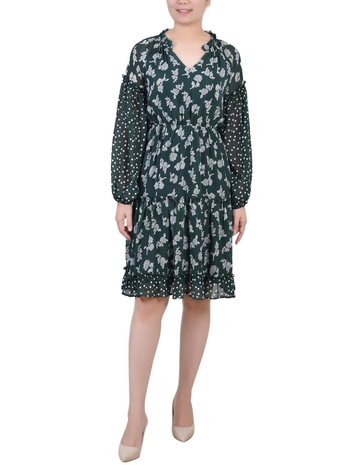 green maternity dress for photoshoot 2-in-1 Sage Gown with Detachable Train Elegant Tea-Length Satin Corset Web Collection: Black Friday Color:Green Floral Print