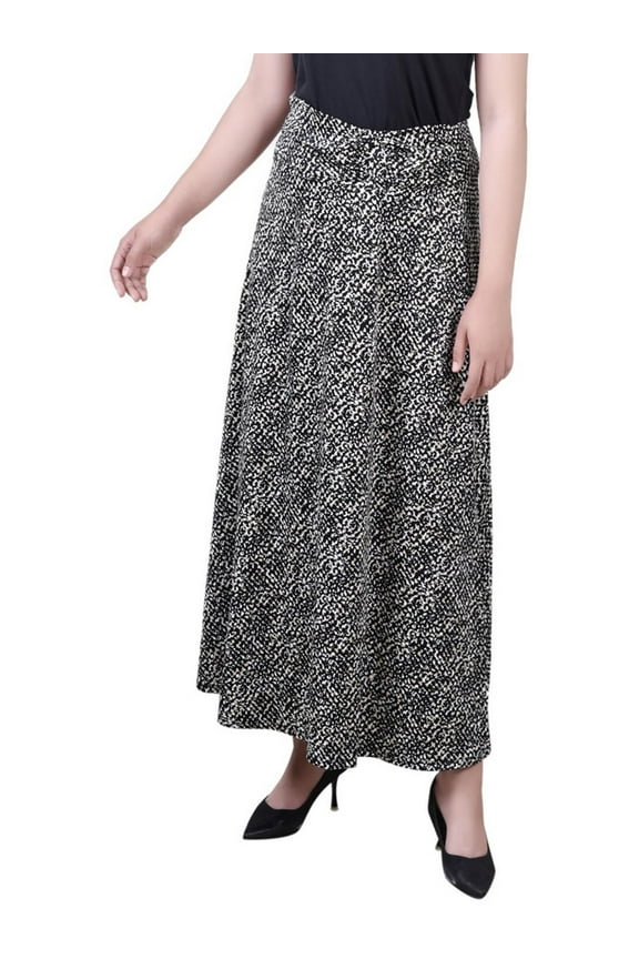 Womens Petites Printed Long Maxi Skirt