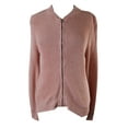 thumbnail image 1 of NY Collection Womens Pink Metallic Sweater Jacket L, 1 of 1