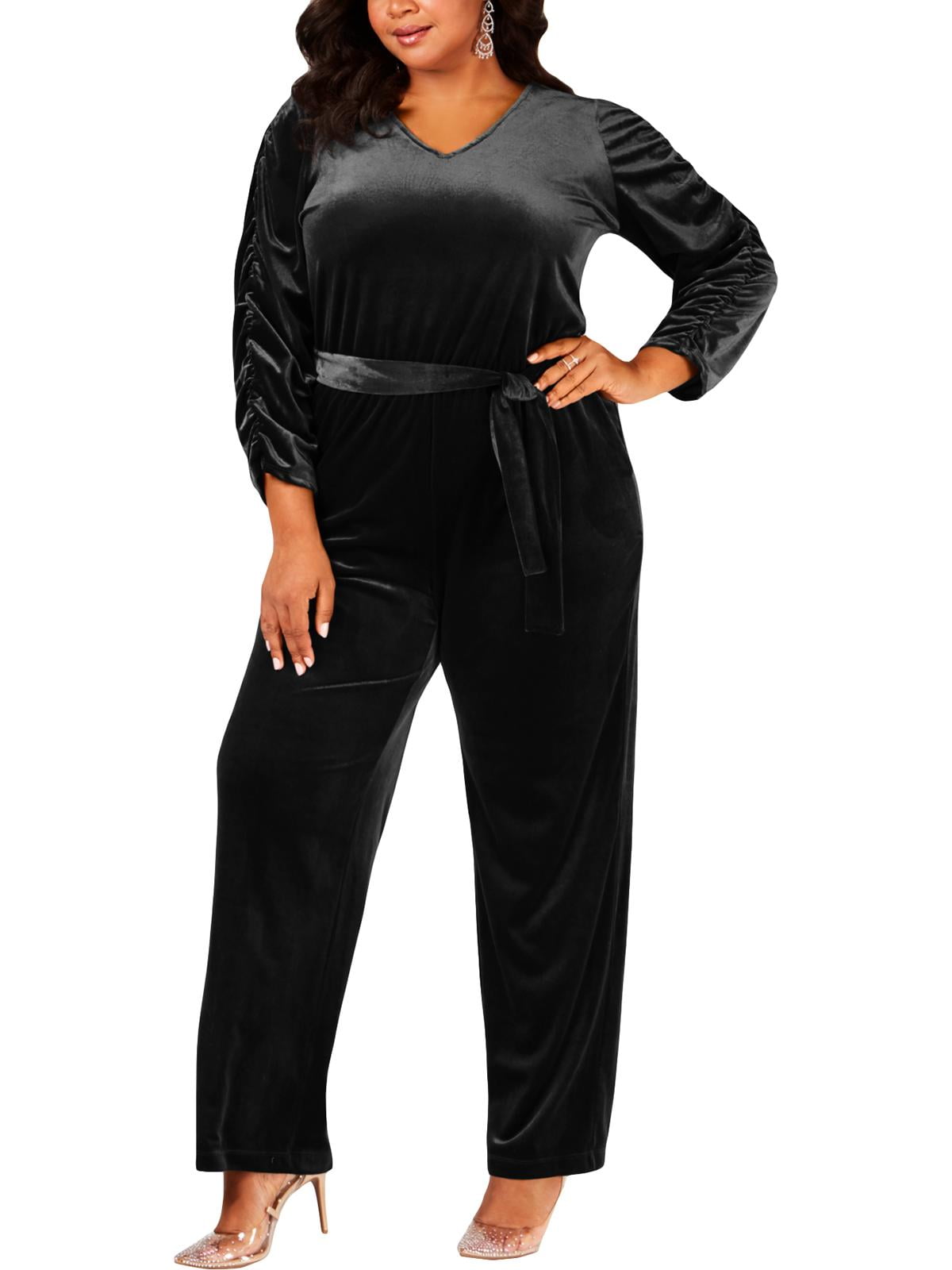 Ny collection petite belted hot sale jumpsuit