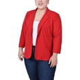 thumbnail image 1 of NY Collection Womens Plus Work Wear Business One-Button Blazer, 1 of 4