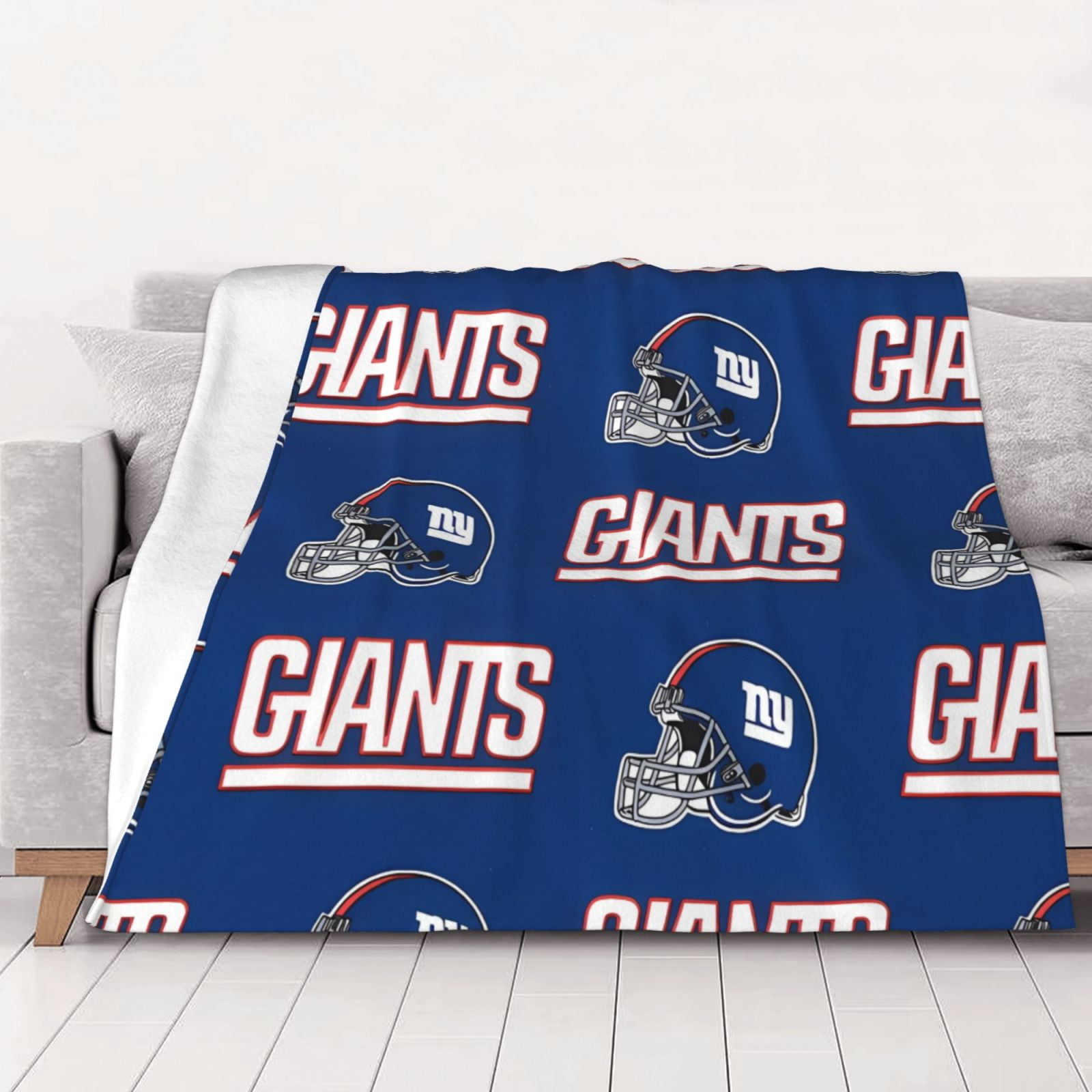 NY_Giants Team Thick double sided flannel blanket with multiple sizes