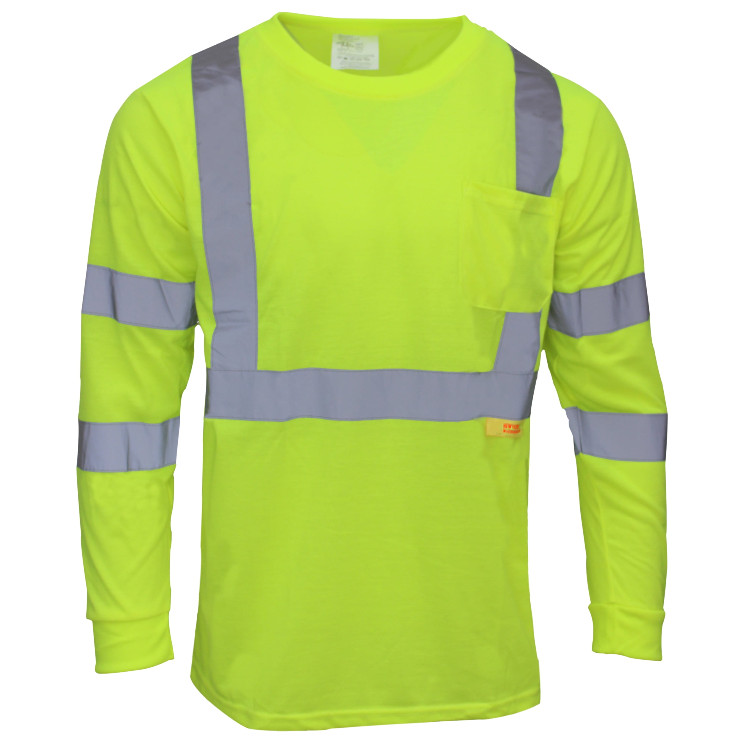NY Hi-Viz Workwear Class 3 High Vis Reflective Long Sleeve ANSI Safety ...