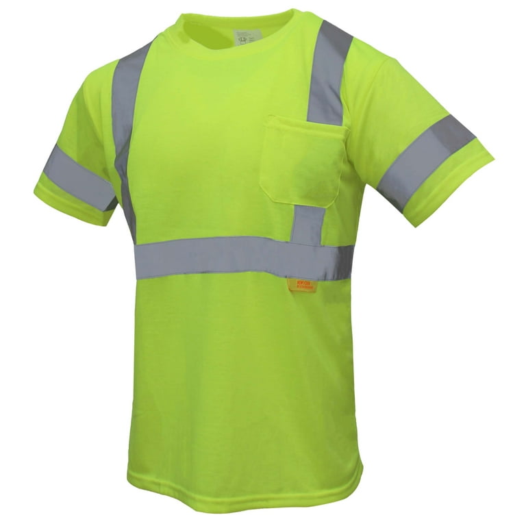 NY Hi-Viz Workwear Class High Vis Reflective Short Sleeve ANSI