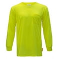 thumbnail image 1 of NY Hi-Viz Workwear Long Sleeve Safety Shirt, L2110 and L2111 - Neon Yellow / 2X, 1 of 3