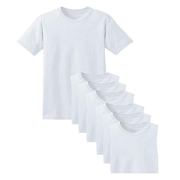 NY Lingerie 6 Pack Heavyweight 5.2 oz ComfortSoft Cotton T-Shirt